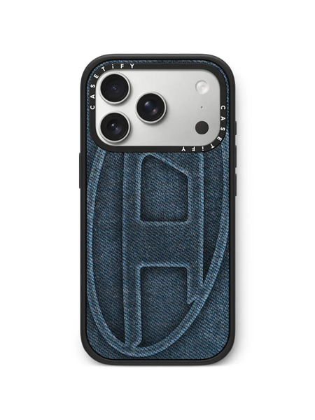  Diesel X Casetify Denim-effect Iphone 17 Pro Case - Blue 