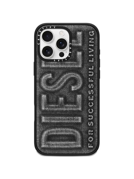  Diesel X Casetify Denim-effect Iphone 16 Pro Max Case - Black 