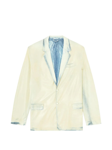  Diesel X-ray Bleach Denim Blazer - Neutrals 