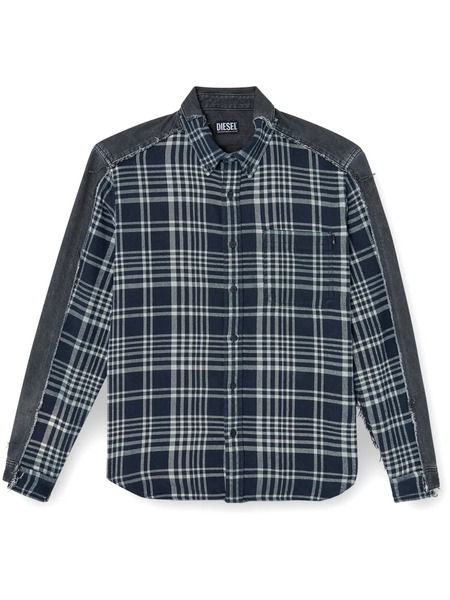  Diesel X Timberland Checked Shirt - Blue 