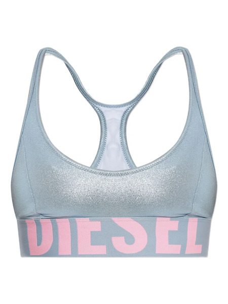  Diesel Zaira-d-pop Metallic Racerback Bikini Top - Blue 