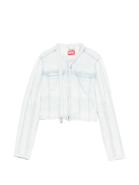  Diesel Zip Denim Jacket - Blue 