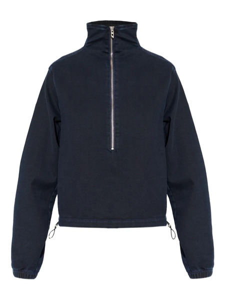  Diesel Zip Funnel-neck Sweater - Blue 
