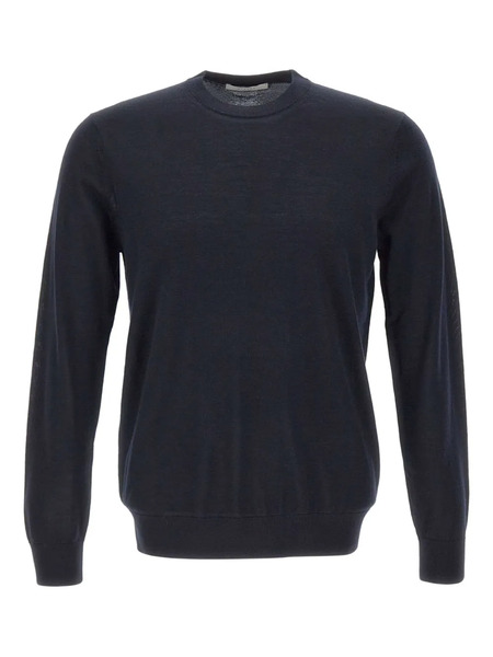  Diktat Crew-neck Ribbed Sweater - Blue 