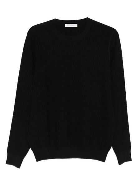  Diktat Diamond-pattern Sweater - Black 