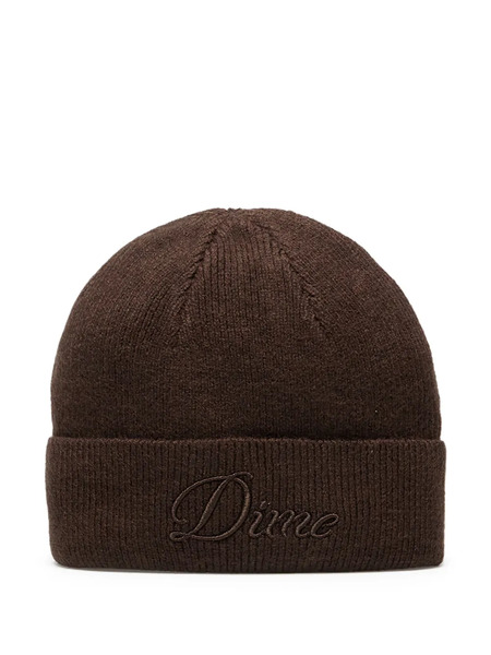 Dime Cursive Beanie - Brown 