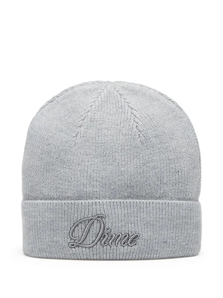  Dime Cursive Fold Beanie - Grey 