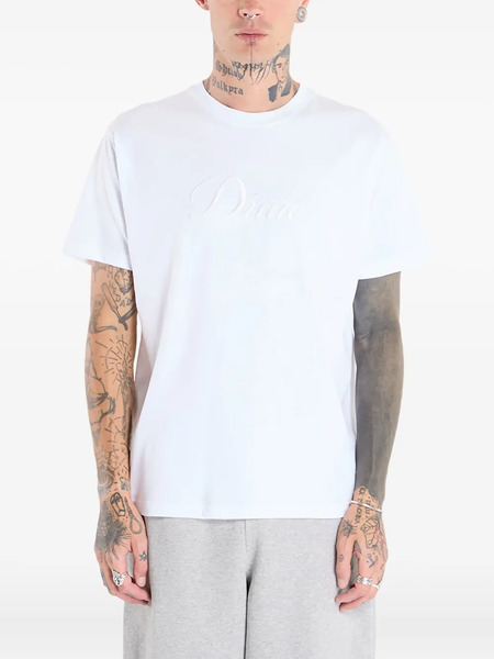 Dime Cursive-logo T-shirt - White 