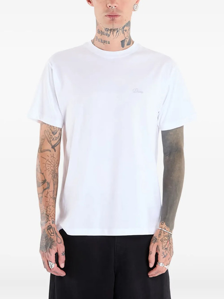  Dime Cursive-logo T-shirt - White 