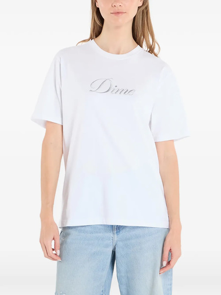  Dime Cursive Logo T-shirt - White 