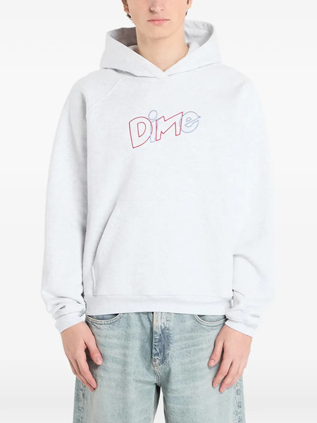  Dime Embroidered Hoodie - Grey 