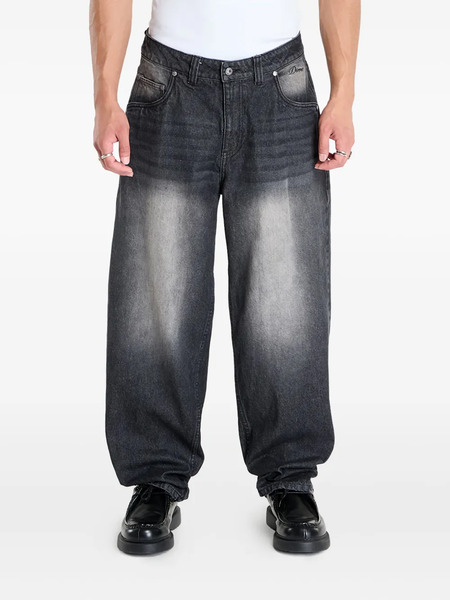  Dime Faded-wash Jeans - Black 
