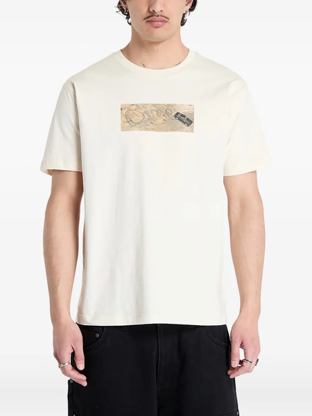  Dime Graphic-print T-shirt - Neutrals 
