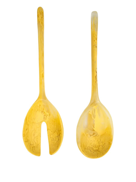  Dinosaur Designs Long-handle Salad Servers - Gold 