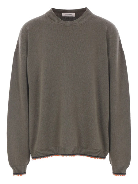  Diomene Crew-neck Wool-blend Sweater - Green 