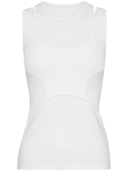  Dion Lee Interlink Knitted Tank Top - White 