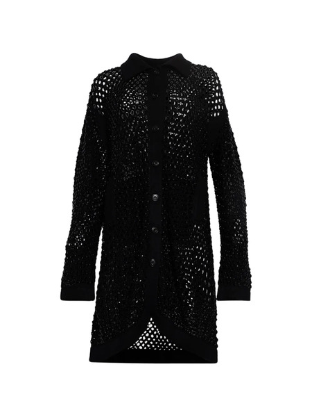  Diotima Open-knit Cardi-coat - Black 