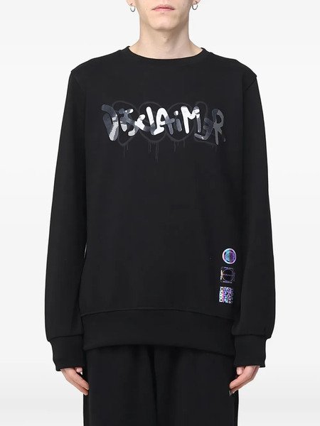  Disclaimer Graffiti-print Sweatshirt - Black 