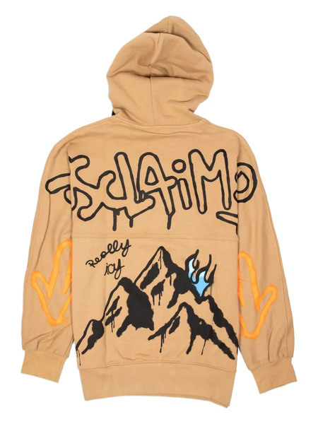  Disclaimer Mountain-print Hoodie - Neutrals 