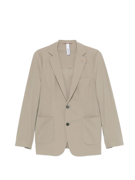  Distretto 12 Active Single-breasted Patch-pocket Jacket - Neutrals 