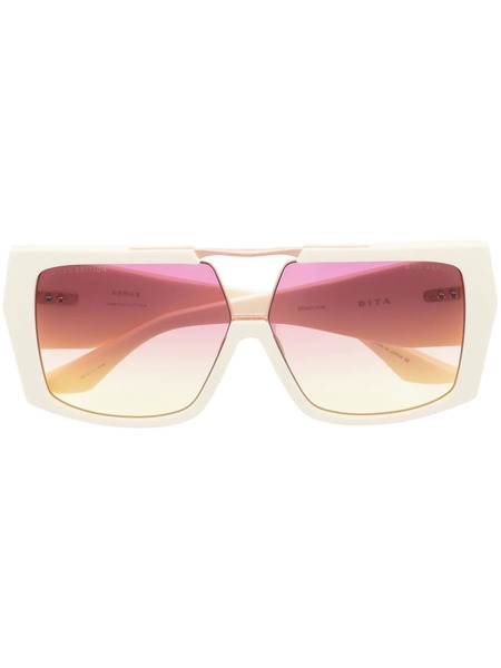  Dita Eyewear Abrux Square-frame Sunglasses - Neutrals 