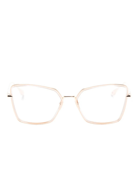  Dita Eyewear Behcka Square-frame Glasses - Gold 