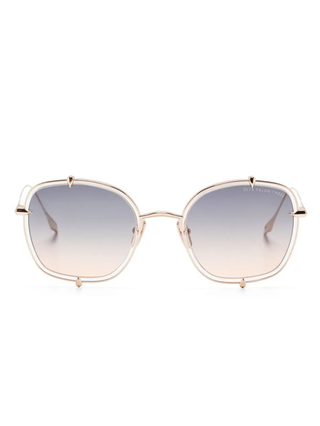  Dita Eyewear Square-frame Sunglasses - Gold 