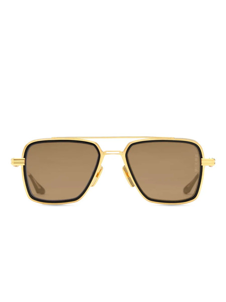  Dita Eyewear Titanium Square-frame Sunglasses - Gold 