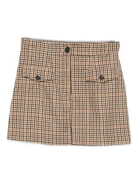  Dixie Plaid Skirt - Neutrals 