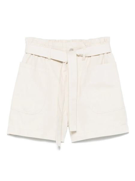  Dkny Belted Shorts - Neutrals 