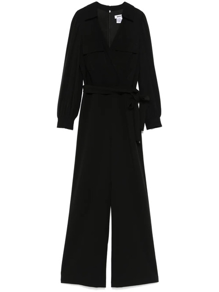  Dkny Bishop-sleeves Jumpsuit - Black 