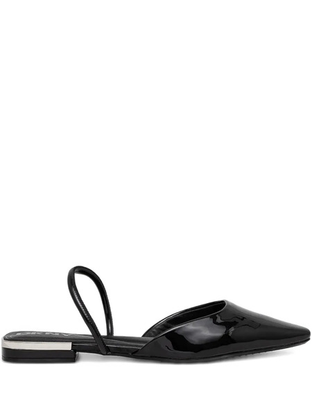 Dkny Black Flat Mules 