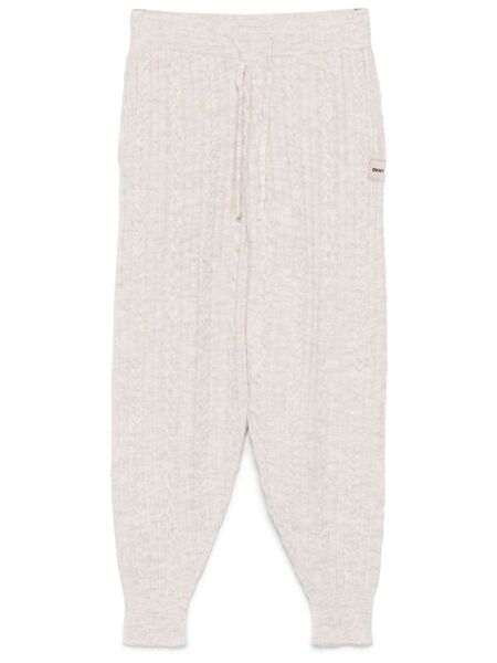  Dkny Cable-knit Trousers - Neutrals 