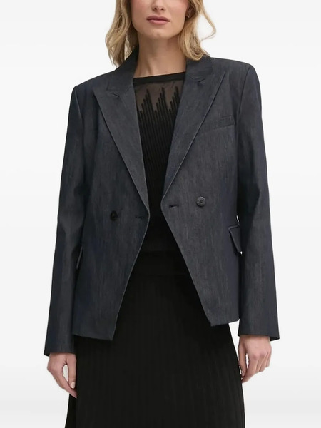 Dkny Double-breasted Blazer - Blue 