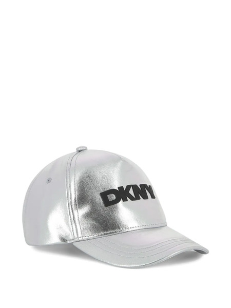  Dkny Kids Logo-patch Cap - Silver 