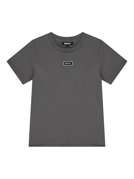  Dkny Kids Logo Patch T-shirt - Grey 
