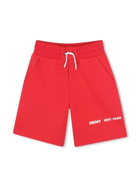  Dkny Kids Logo-print Drawstring Shorts - Red 