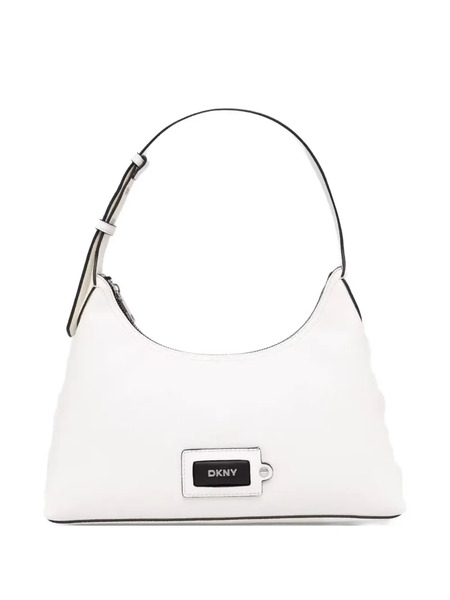  Dkny Logo-patch Shoulder Bag - Neutrals 
