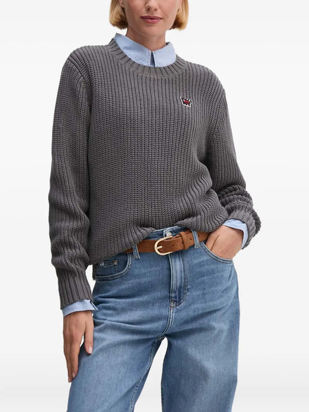  Dkny Logo-patch Sweater - Grey 