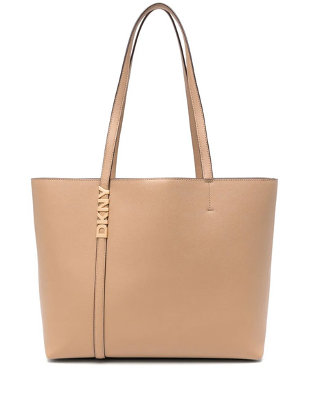  Dkny Medium Logo-plaque Tote Bag - Neutrals 