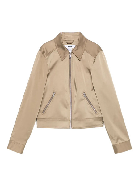  Dkny Zip-up Jacket - Neutrals 
