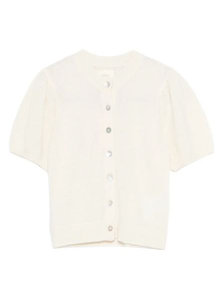  Dôen Anisa Puff-sleeves Cardigan - Neutrals 