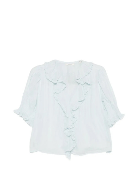  Dôen Henri Ruffled Blouse - Blue 