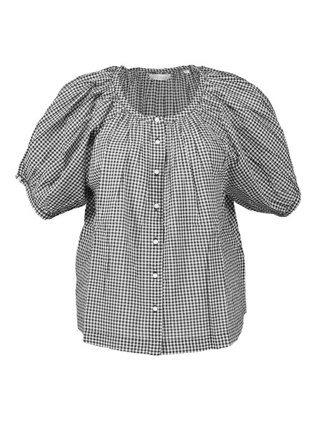  Dôen June Puff-sleeve Blouse - Black 