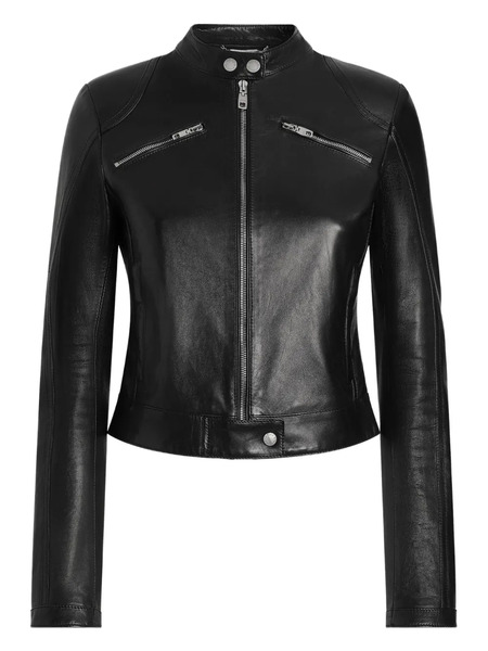 Dolce & Gabbana Biker-style Leather Jacket - Black 