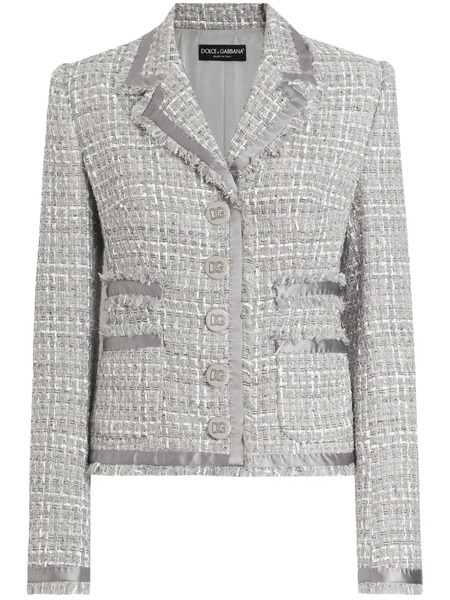  Dolce & Gabbana Boucle Jacket - Grey 