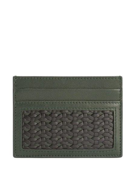 Dolce & Gabbana Braided Card Holder - Green 