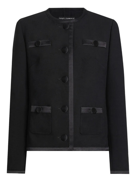  Dolce & Gabbana Button-fastening Jacket - Black 