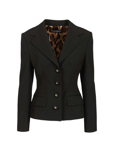 Dolce & Gabbana Button Jacket - Black 