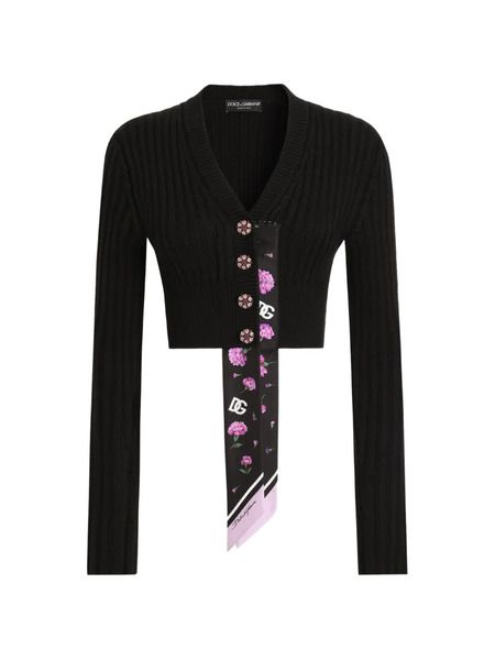 Dolce & Gabbana Button Ribbed Jacket - Black 